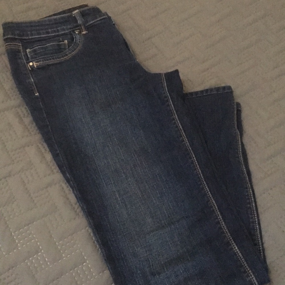 White House Black Market Blue Wash Jeans.